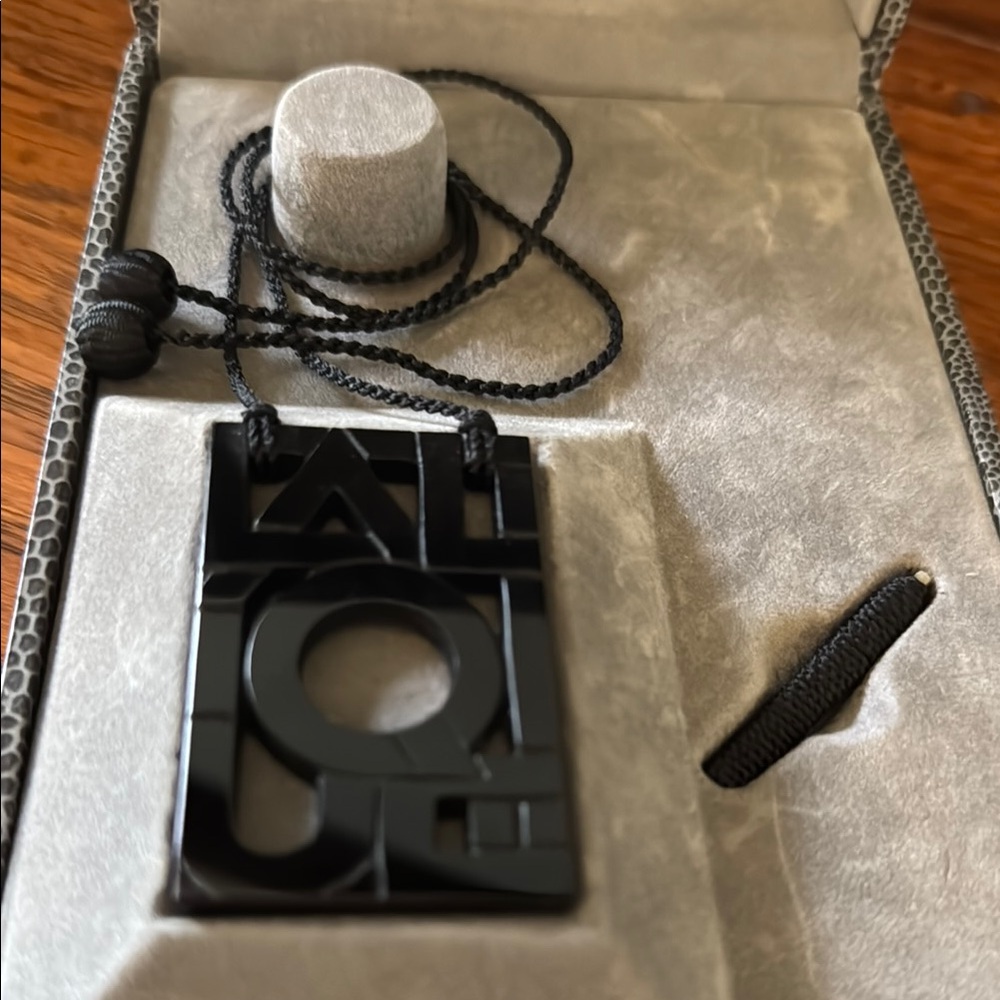 Black Pendant Necklace